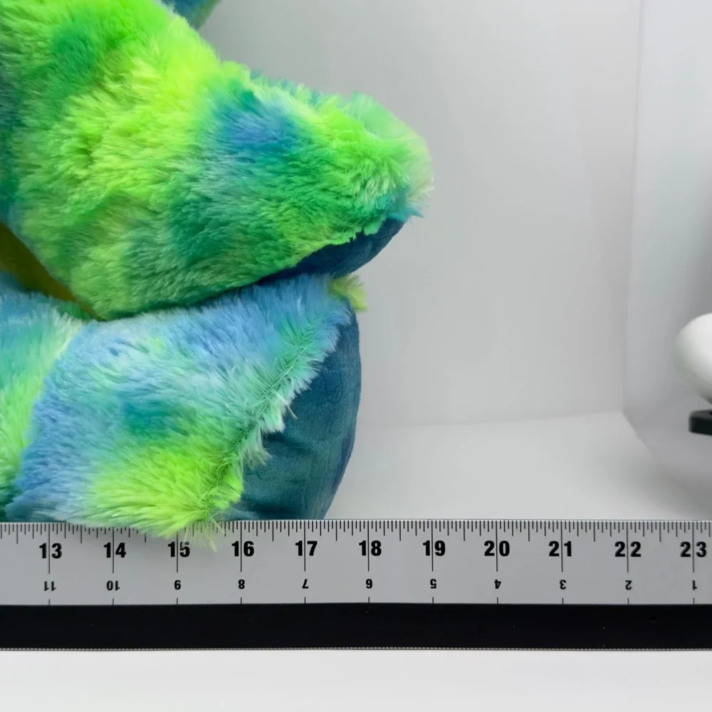 Dan Dee Jumbo Triceratops Plush 20” Tie Dye Dinosaur Stuffed Animal EUC